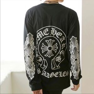 Chrome Hearts Black Long Sleeve Shirt 